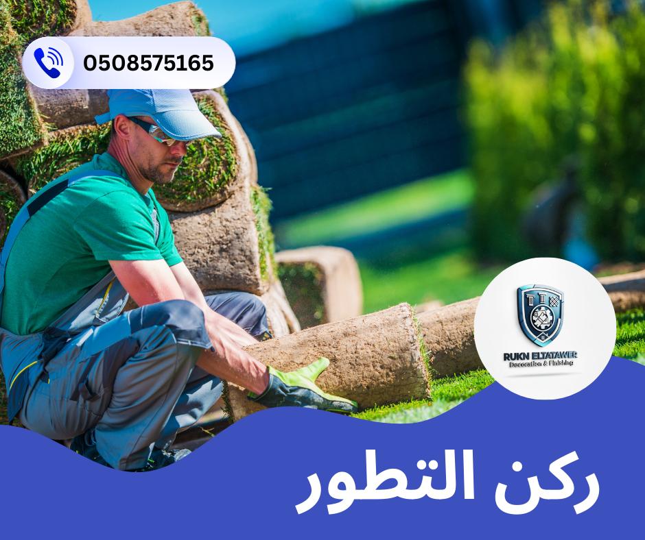 تركيب عشب طبيعي في العين